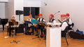 Sonkajärven Pelimannit pitivät huolen jouluisesta musiikista. 