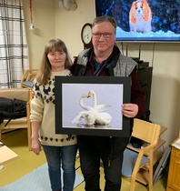 Helena Karhu ja Kari Rönkkö. Kuva: Pertti Laajalahti 